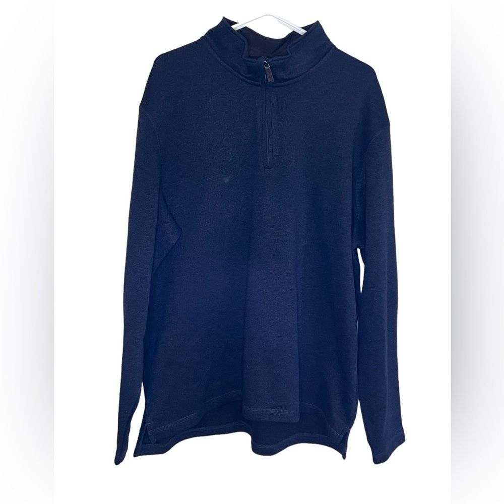 XL Wrangler Authentic Dark Blue Pullover Jacket Long Sleeve Mens